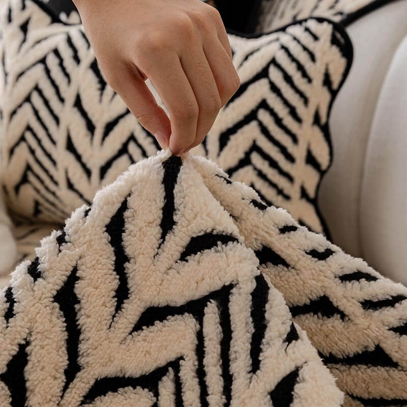 Premium Varm Hveteøre Plush Anti-Slip Sofa Deksel | Luvikno