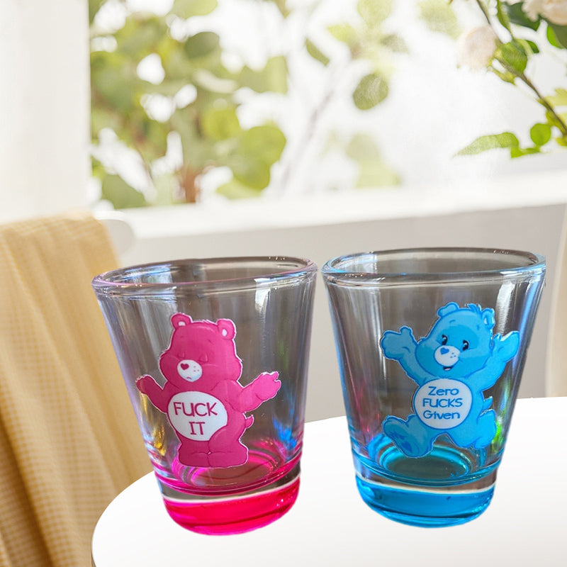 Swear Bears Shot Glasses Set, 6 Pieces | Luvikno