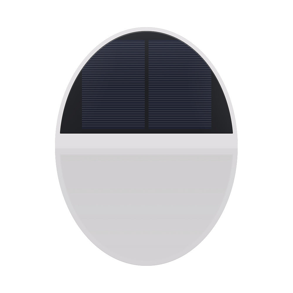 Solar utendørs vanntett rund flat kropp radar sensor LED vegglampe | Luvikno