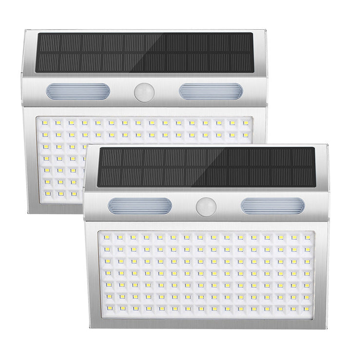 Solargenerator Induksjon Rustfritt Stål Trapezoidal LED Utendørs Vanntett Vegglampe | Luvikno