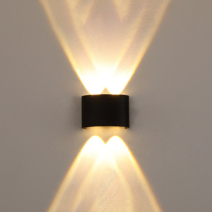 Moderne utendørs bue opp og ned spotlight LED utendørs vanntett vegglampe | Luvikno