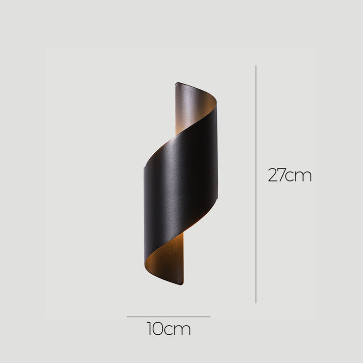 LED Vegglampe med minimalistisk aluminiumsdesign Luvikno