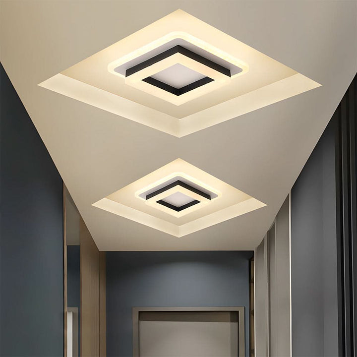 Luvikno | Firkantet LED Taklampe for Moderne Interiører
