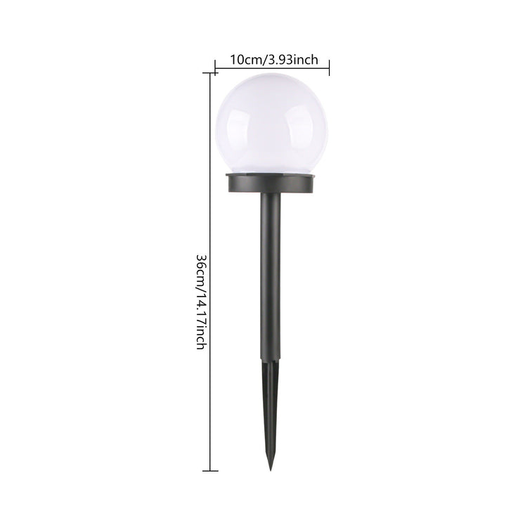 Moderne Minimalistisk Vanntett Sol Globe ABS LED Landskapslys For Hage | Luvikno