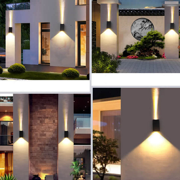 Solar Simple Trapezoid Utendørs Vanntett LED Vegglampe | Luvikno