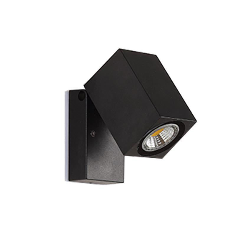 Moderne Enkelthet Vanntett Justerbar Vinkel Kvadrat Aluminium LED Vegglampe For Utendørs Terasse | Luvikno