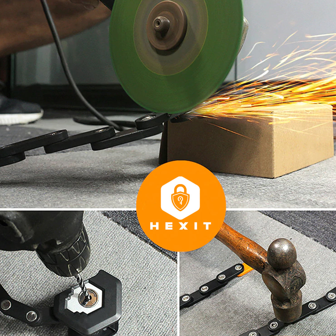 HEXIT™ FoldLock - Kompakt og Lett Sykkellås Luvikno
