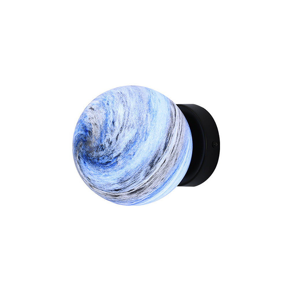 Glass Ceiling Light Modern Globe Fixture Luvikno