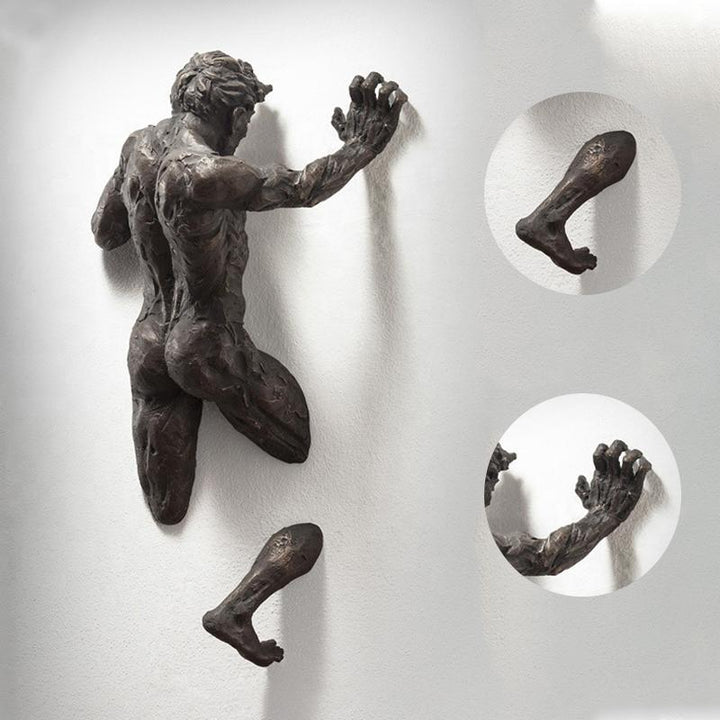 Art of Wall Sculpture Ornament Laget av Resin | Luvikno