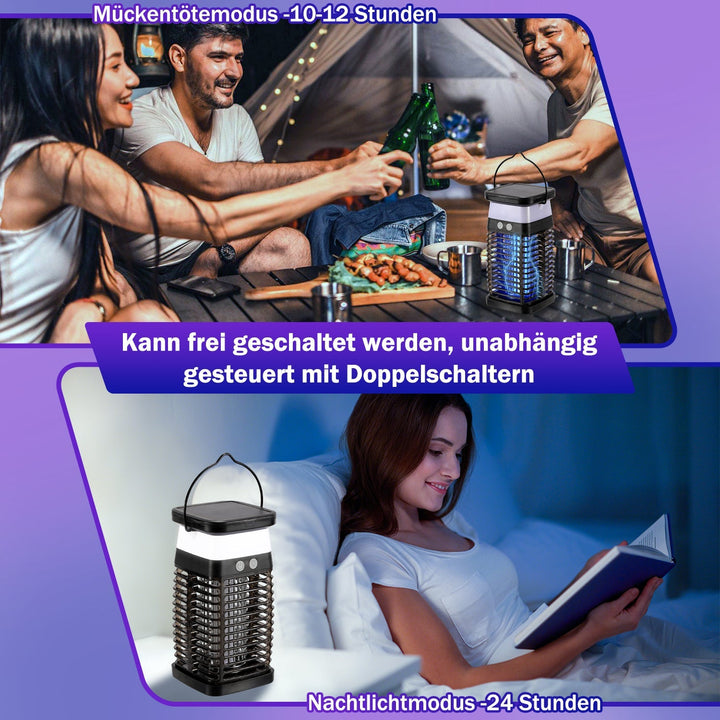Solar Myggavstøtende Lampe UV Lys Mygg Lampe RGB | Luvikno