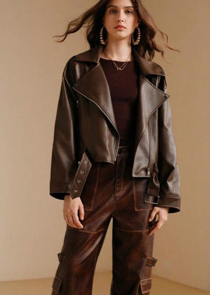 Luvik | Keinonahkainen moottoripyörätyyli takki – Moderni reuna