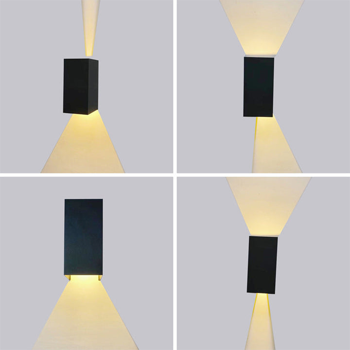Moderne Smart Square APP Dimming Vanntett LED Vegglys Lampe | Luvikno