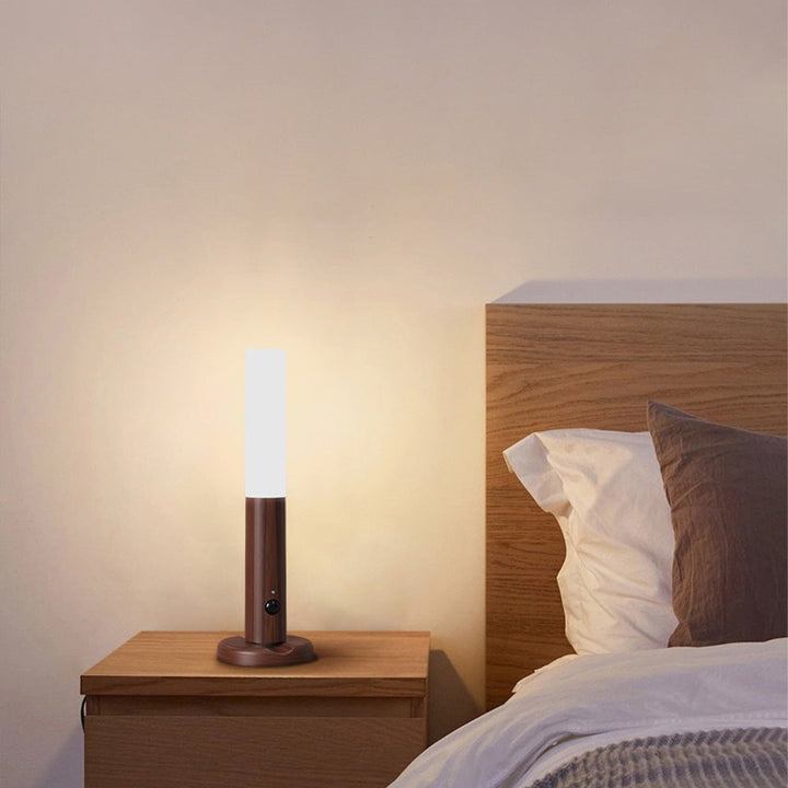 Vegglampe LED Bevegelsessensor Trelampe Luvikno