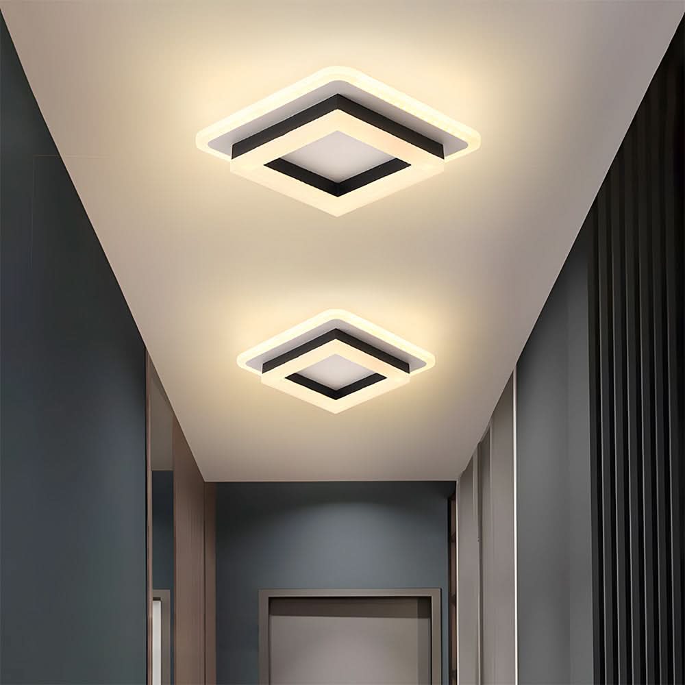 Luvikno | Firkantet LED Taklampe for Moderne Interiører