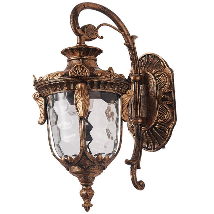 Europeisk Deluxe Lantern Utendørs Vanntett 1-Lys Vegglampe | Luvikno