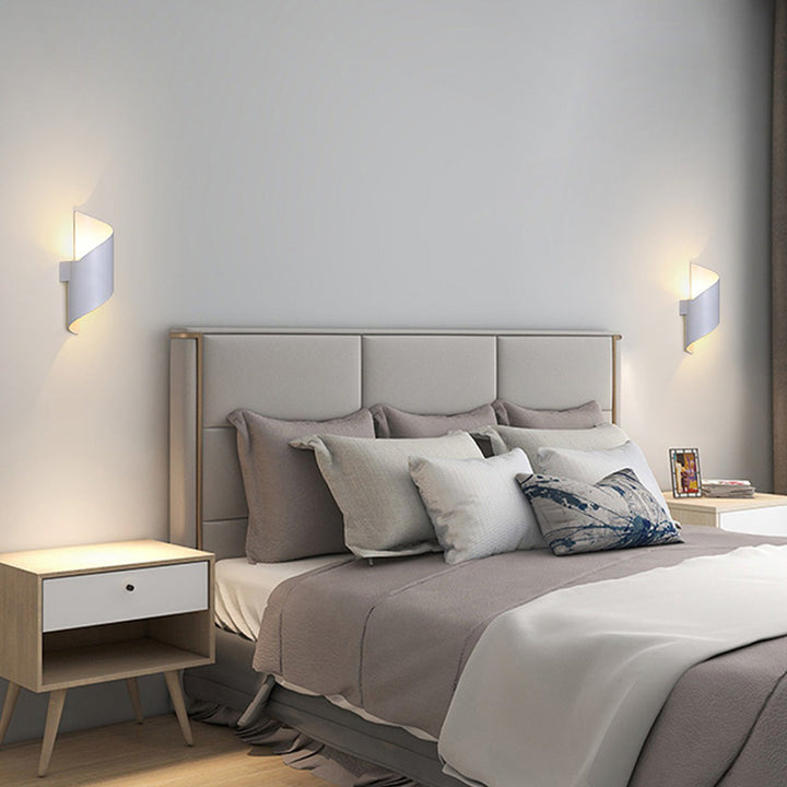 LED Vegglampe med minimalistisk aluminiumsdesign Luvikno