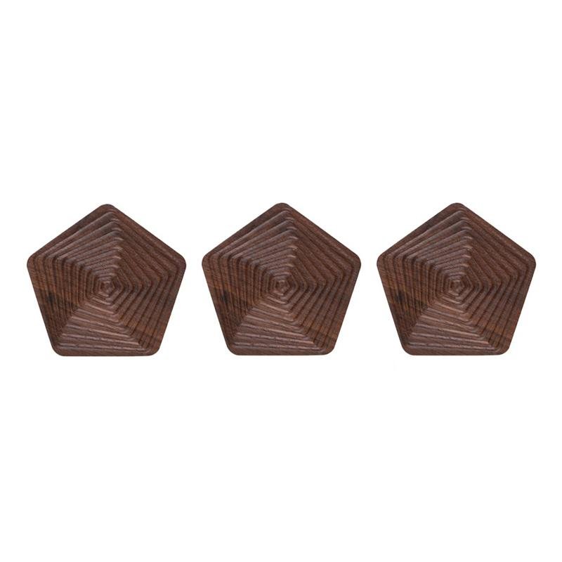 Creative Coasters – Svart valnøtt i unike former Luvikno