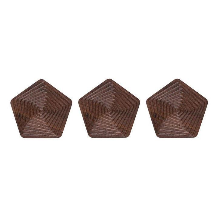 Creative Coasters – Svart valnøtt i unike former Luvikno