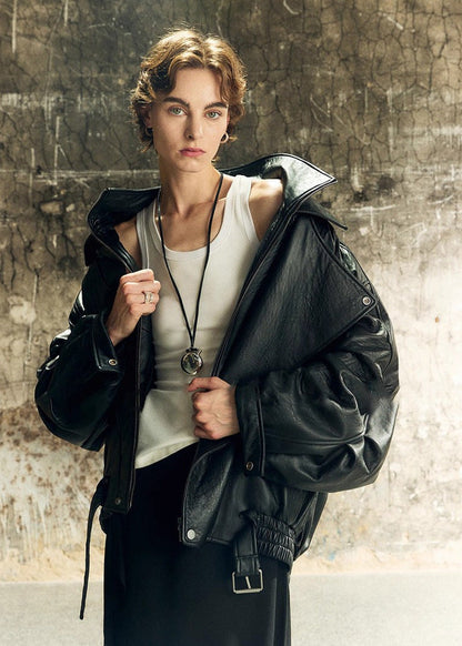 Luvik | Nahkabiker-takki – Vintage-innoittama Vaatimus