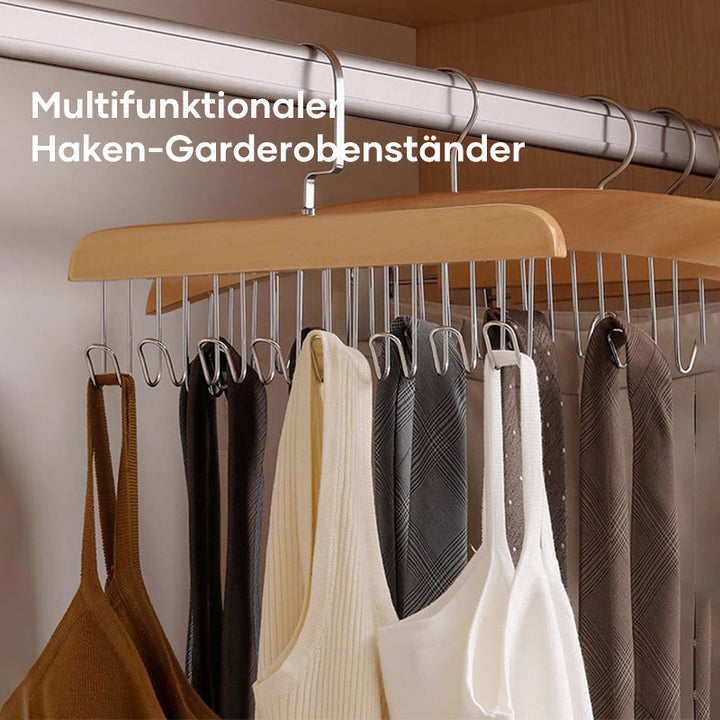 Ikke-glidende garderobe med flere kroker | Luvikno