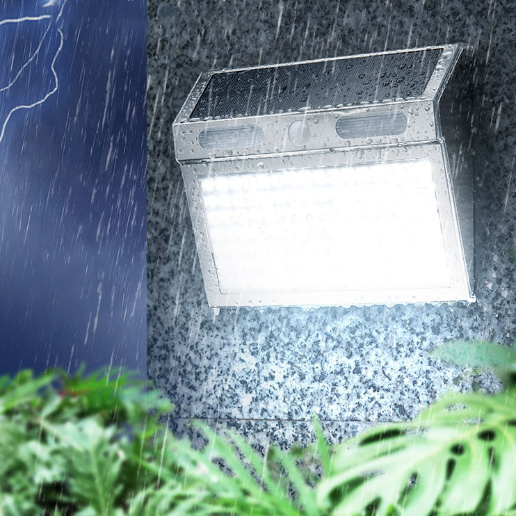 Solargenerator Induksjon Rustfritt Stål Trapezoidal LED Utendørs Vanntett Vegglampe | Luvikno