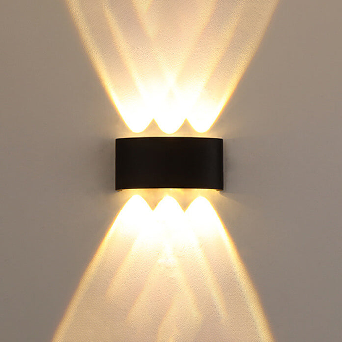 Moderne utendørs bue opp og ned spotlight LED utendørs vanntett vegglampe | Luvikno