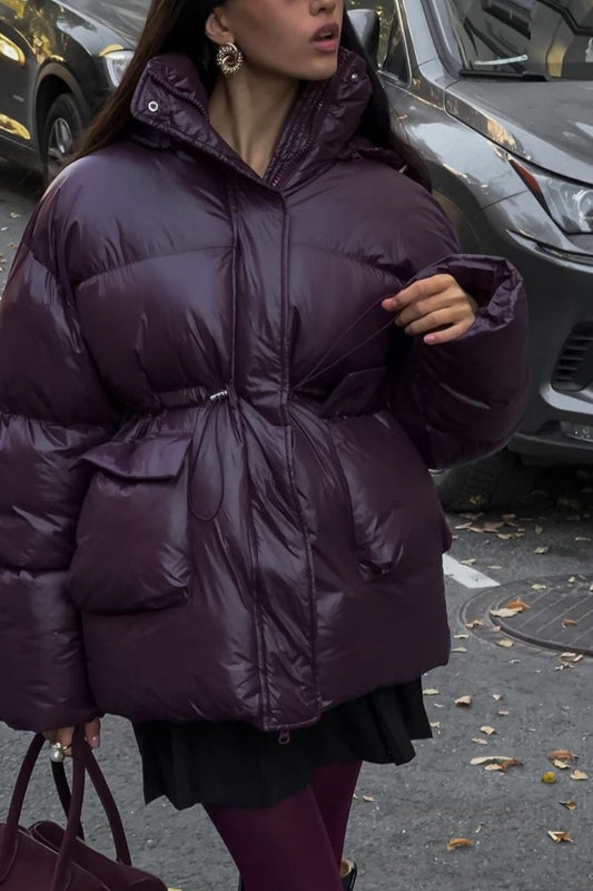 Luvik | Värillinen Pehmustettu Huppari Vetoketjulla