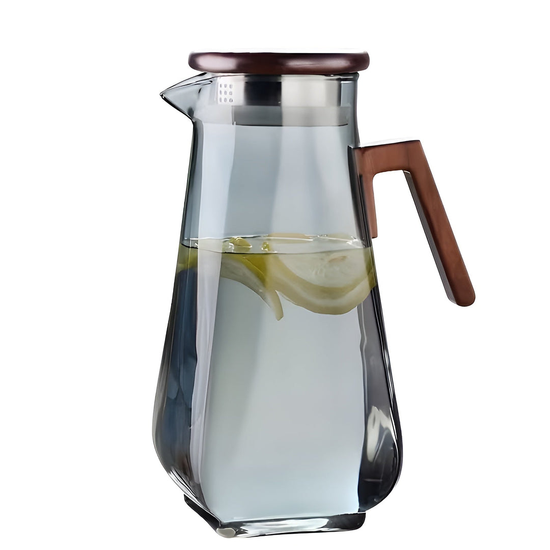 Glass kanne med stor kapasitet – Varmeresistent og holdbar | Perfekt for vann og juice | Luvikno