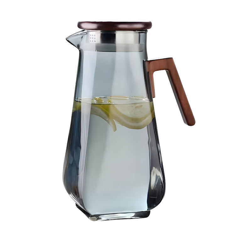 Glass kanne med stor kapasitet – Varmeresistent og holdbar | Perfekt for vann og juice | Luvikno