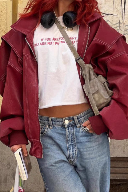 Luvik | Keinonahka Vetoketjuntakki