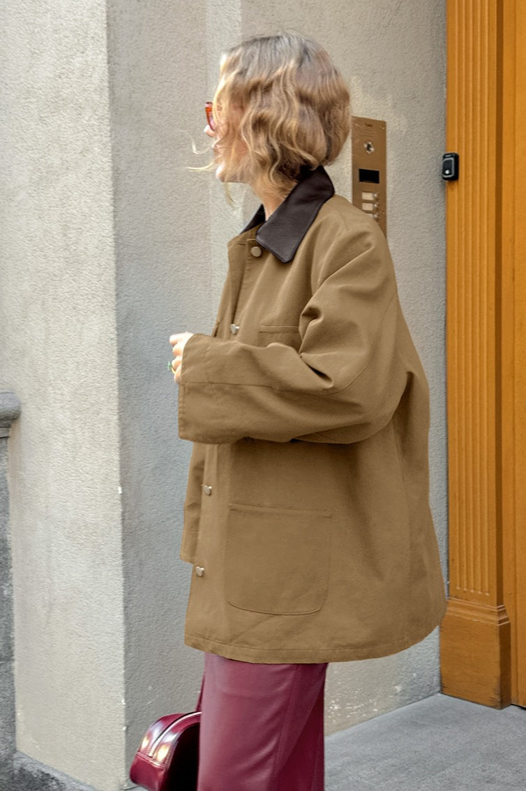 Luvik | Brun Patches-jakke