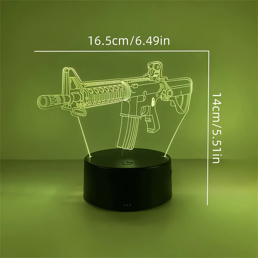GeoLume - 3D LED skrivebordslampe med berøringsLuvikno