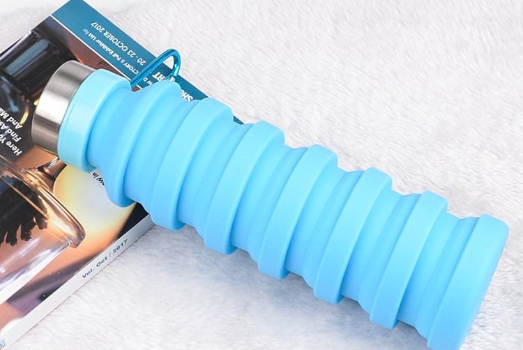 Aqua - Sammenleggbar Silikon Vannflaske | Luvikno