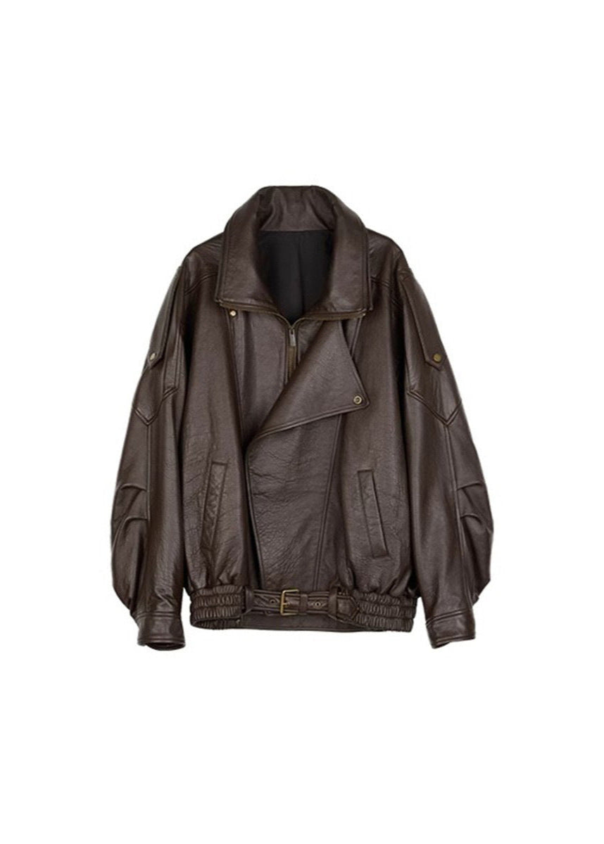 Luvik | Skinnbikerjakke – Vintage-inspirert Krav