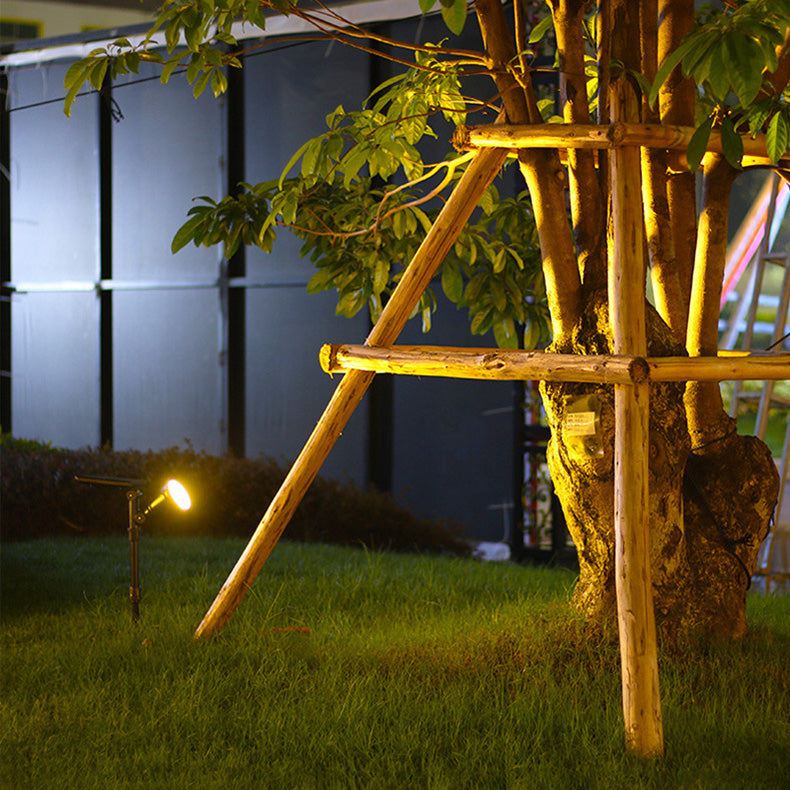 Moderne industriell ABS solvanntett LED spotlight hageinnsettingslys for utendørs patio | Luvikno