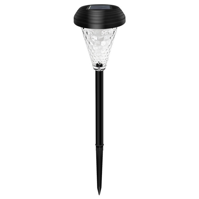 Moderne Solar Glass Cone LED Utendørs Hage Bakkeinnsatts Landskapslys | Luvikno