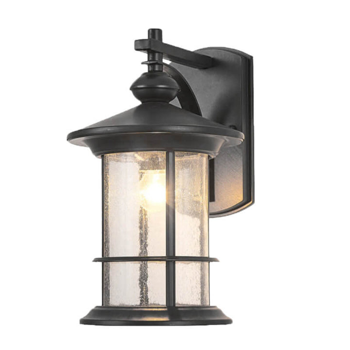 Industrial Vintage Bubble Glass Column 1-Light Utendørs Vanntett Vegglampe | Luvikno