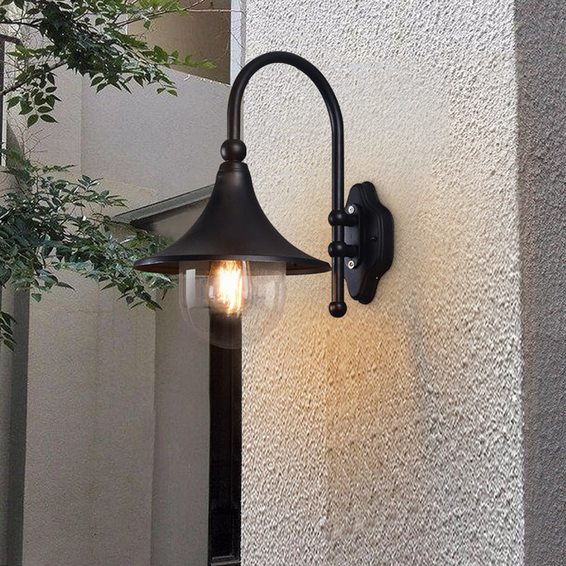 Retro Minimalist Trompet Vanntett 1-Lys Vegglampe | Luvikno