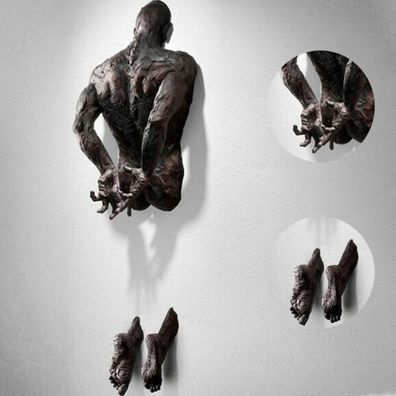 Art of Wall Sculpture Ornament Laget av Resin | Luvikno