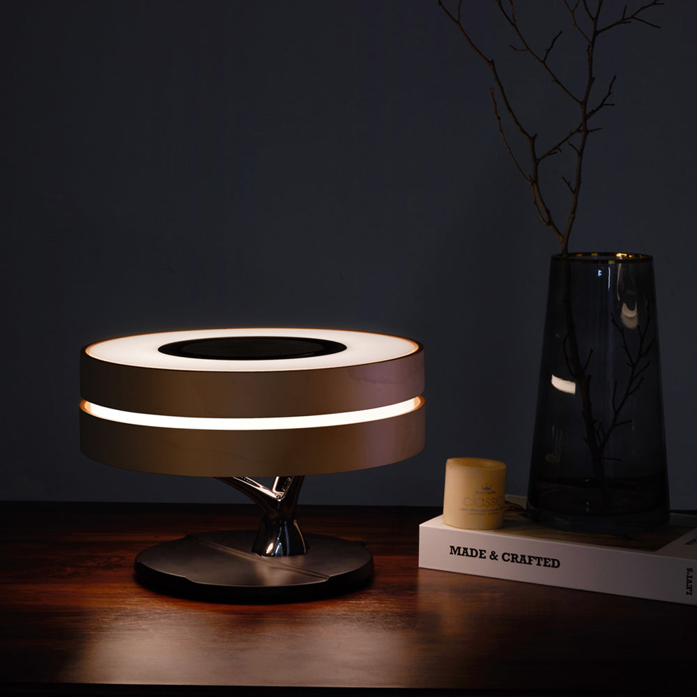 LumeCharge - Minimalistisk LED Bordlampe med Trådløs Lading | Luvikno