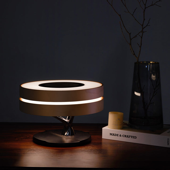 LumeCharge - Minimalistisk LED Bordlampe med Trådløs Lading | Luvikno