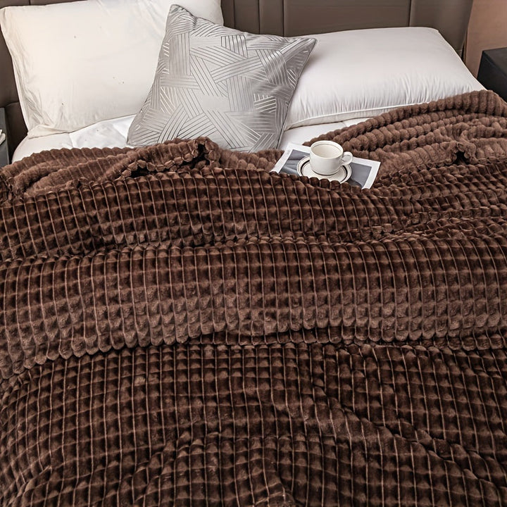 FlannelLuxe – Mykt Fleece Teppe for Comfort Luvikno
