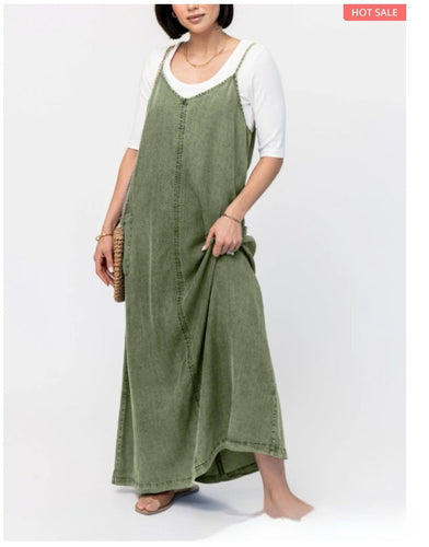 Luvik | Uusi Denim Henkari Vapaa-ajan Mekko