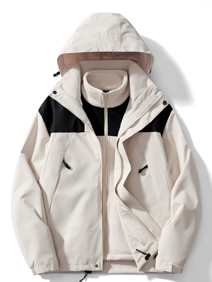 Luvik | 3-i-1 fleece-vinterjakke med hette for kvinner