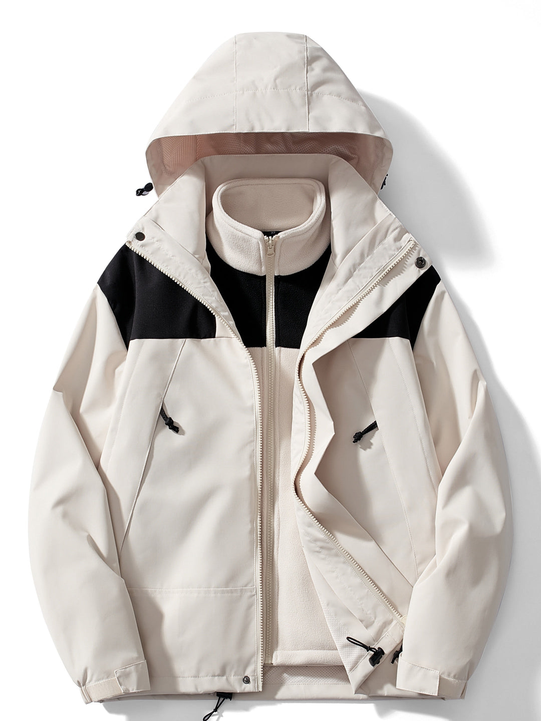 Luvik | 3-i-1 Fleece-vinterjakke med hette for kvinner