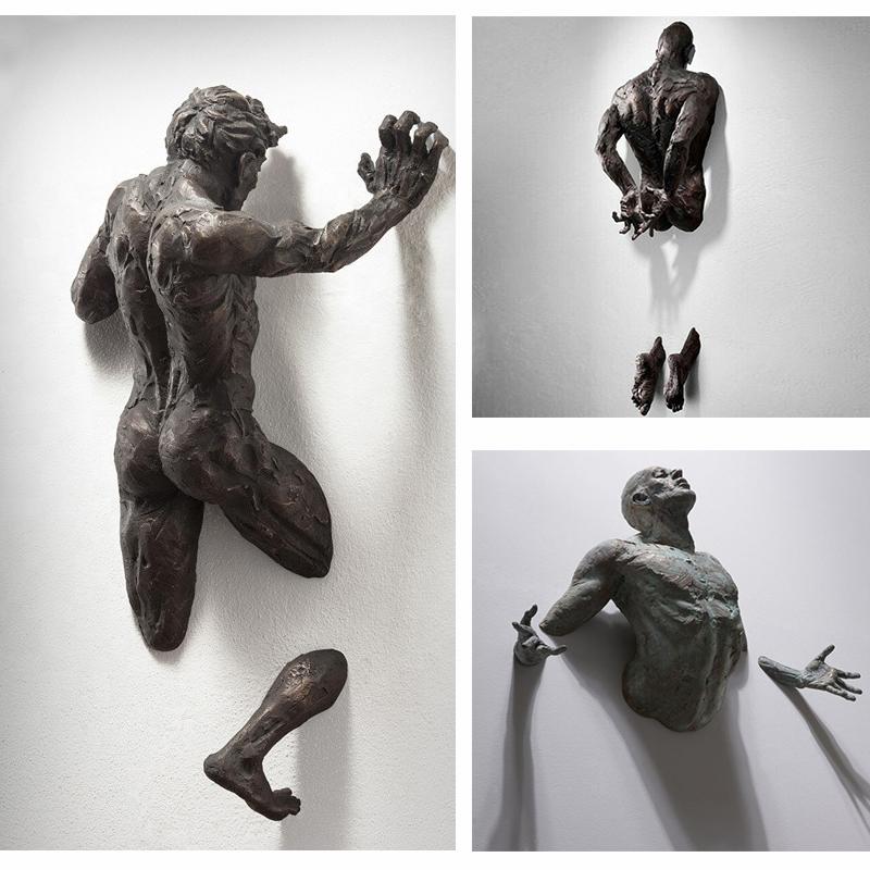 Art of Wall Sculpture Ornament Laget av Resin | Luvikno