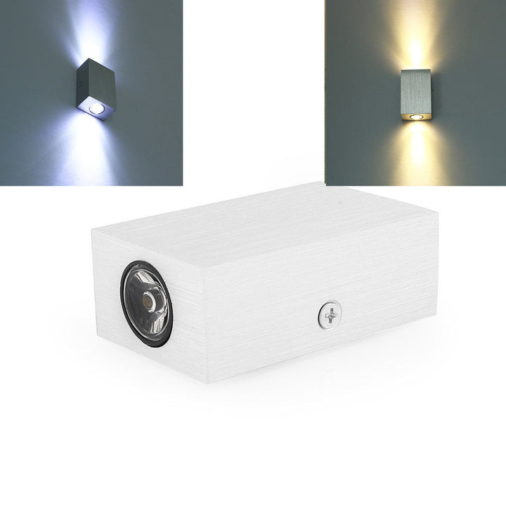 Moderne Enkelhet Vanntett Aluminium Kubisk LED Vegglampe For Utendørs Patio | Luvikno