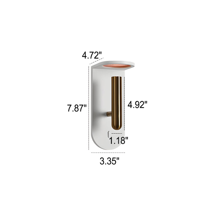 Justerbar nordisk LED-vegglampe med flammeeffekt Luvikno