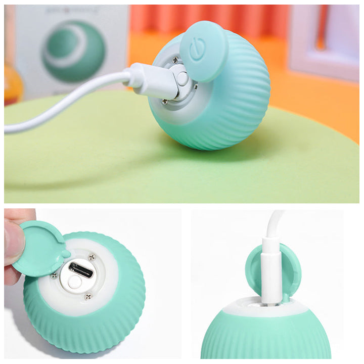 Intelligent Electric Self-Rolling Cat Toy Ball | Luvikno