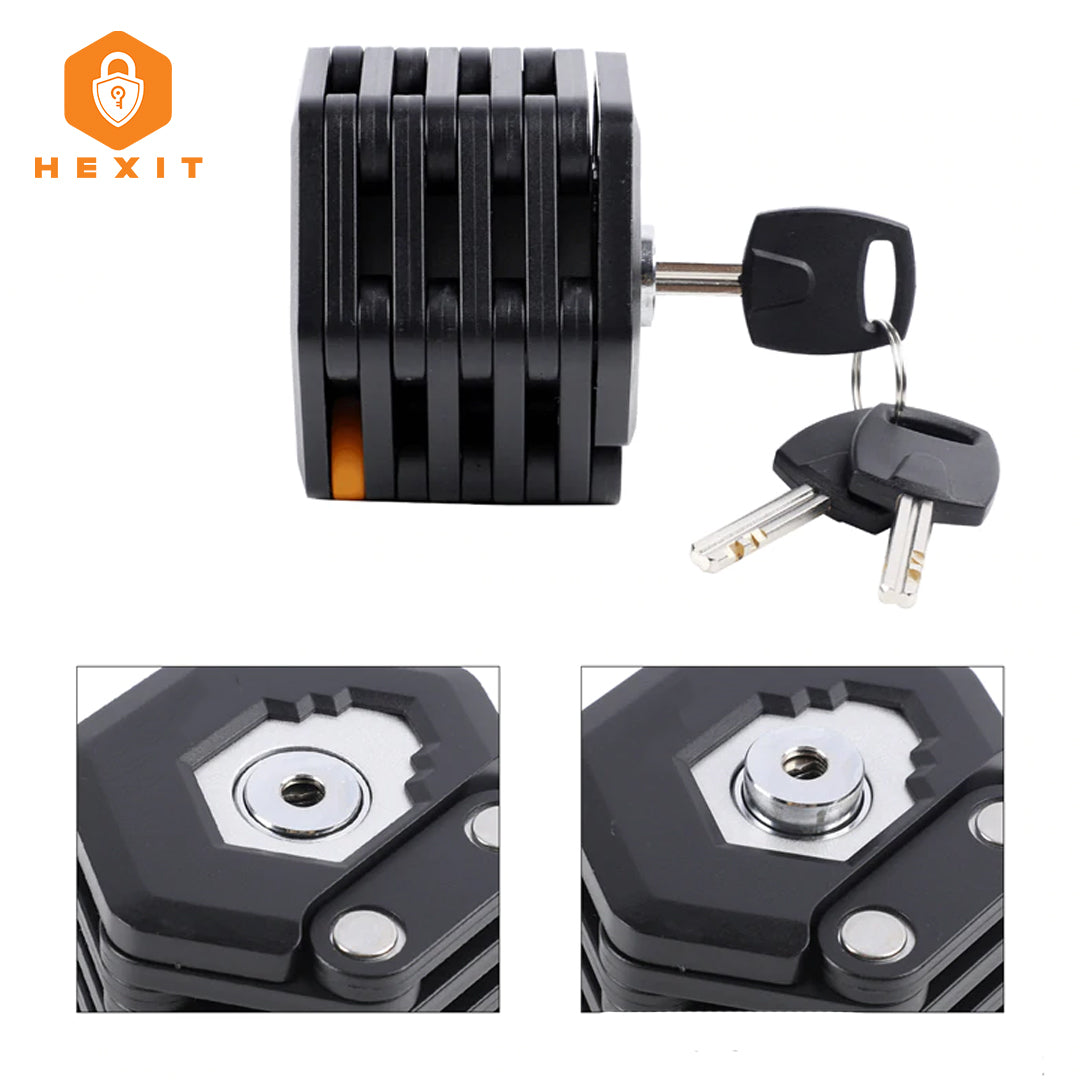 HEXIT™ FoldLock - Kompakt og Lett Sykkellås Luvikno